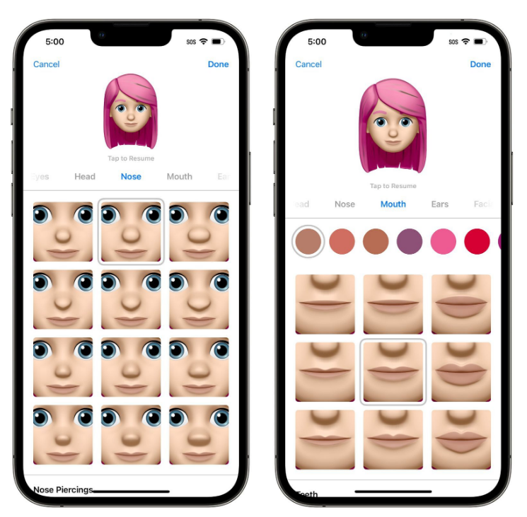 桐柏苹果手机维修分享​iOS 16中的拟我表情有了哪些变化和升级 